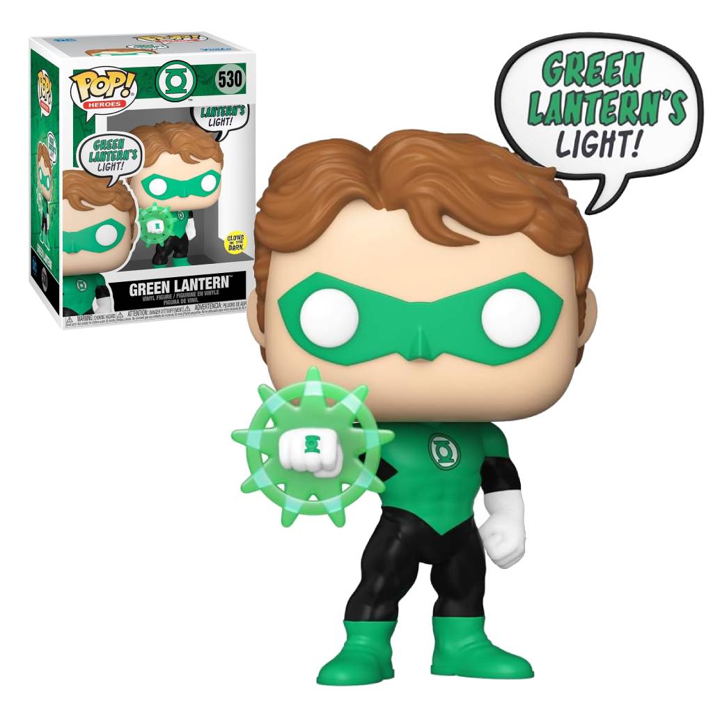 FUNKO POP SAYINGS DC HEROES GREEN LANTERN (BEWARE) 530 GLOW