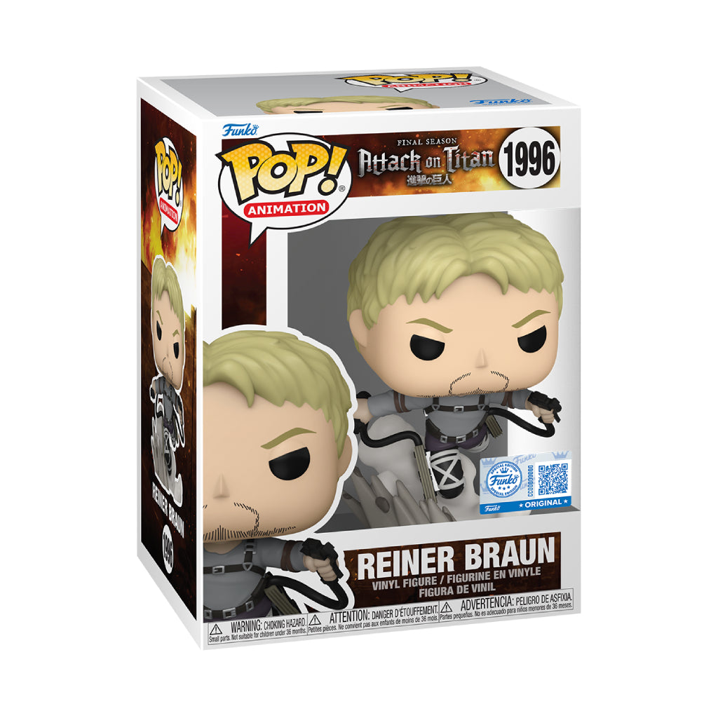 FUNKO POP ANIME ATTACK ON TITAN REINER BRAUN 1996