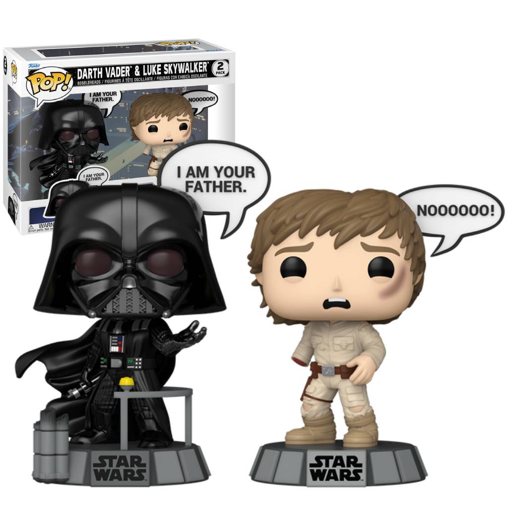 FUNKO POP SAYINGS STAR WARS DARTH VADER AND LUKE SKYWALKER 2PK
