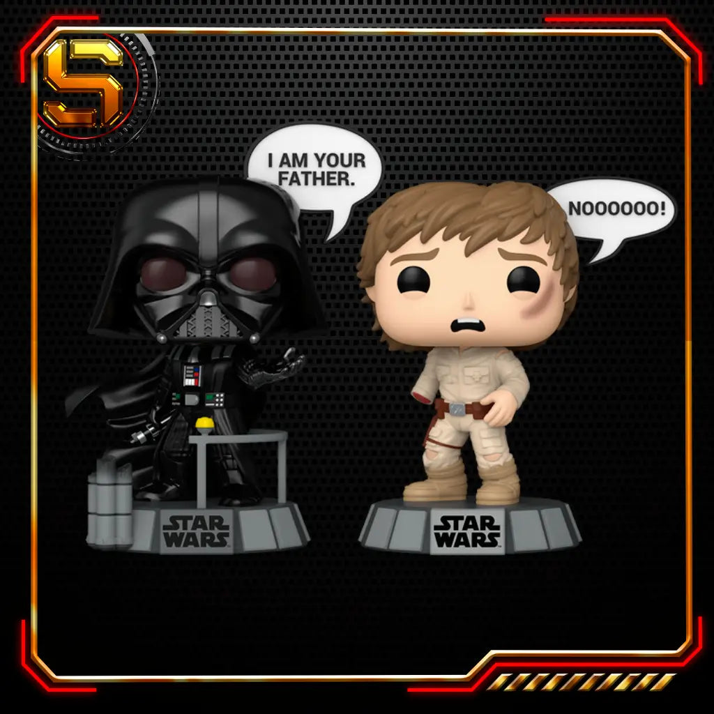 FUNKO POP SAYINGS STAR WARS DARTH VADER AND LUKE SKYWALKER 2PK