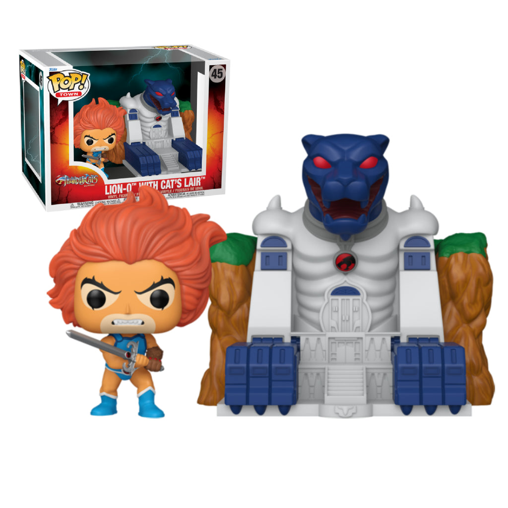 FUNKO POP TOWN ANIMATION THUNDERCATS LION-O WITH CATS LAIR 45