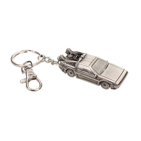 SD TOYS KEYCHAIN MOVIES BACK TO THE FUTURE DELOREAN 3D METAL