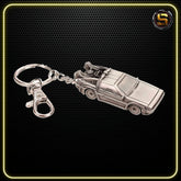 SD TOYS KEYCHAIN MOVIES BACK TO THE FUTURE DELOREAN 3D METAL