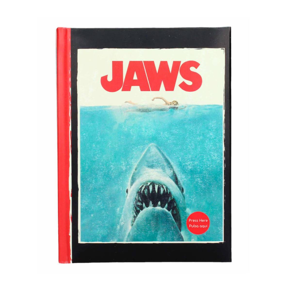 SD TOYS NOTEBOOK MOVIES JAWS MOVIE POSTER LIGHT-UP HARDCOVER NOTEBOOK