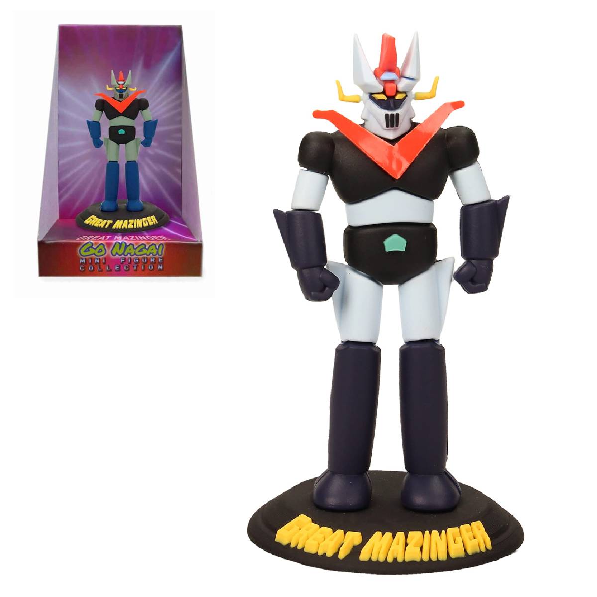 SD TOYS FIGURE ANIME GREAT MAZINGER 3 INCH MINI RUBBER FIGURE