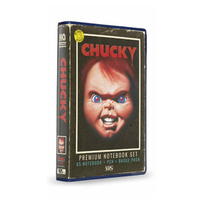 SD TOYS NOTEBOOK MOVIES CHUCKY VHS HARDCOVER NOTEBOOK