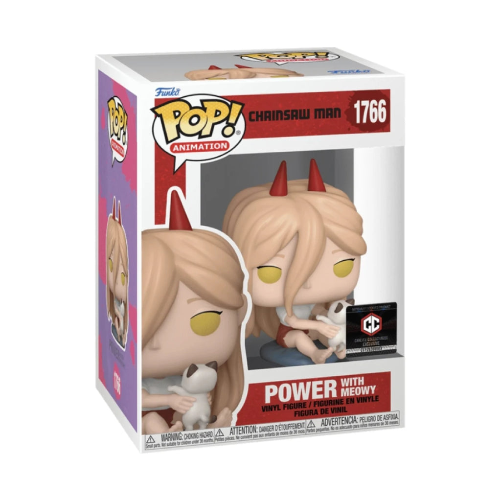 FUNKO POP ANIME CHAINSAW MAN POWER WITH MEOWY 1766