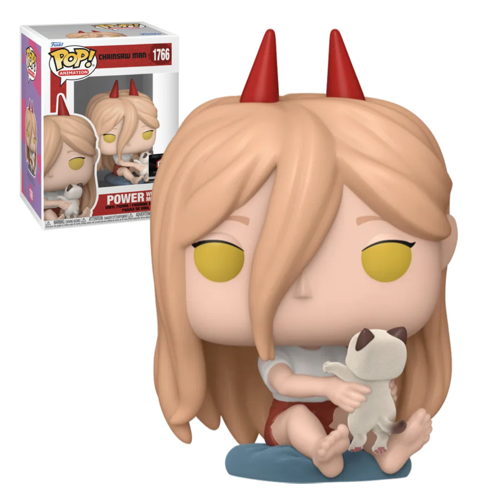 FUNKO POP ANIME CHAINSAW MAN POWER WITH MEOWY 1766
