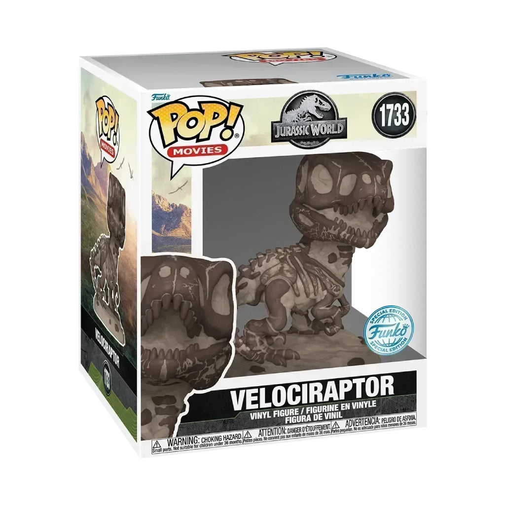 FUNKO POP SUPER MOVIES JURASSIC WORLD VELOCIRAPTOR (FOSSIL) 1733