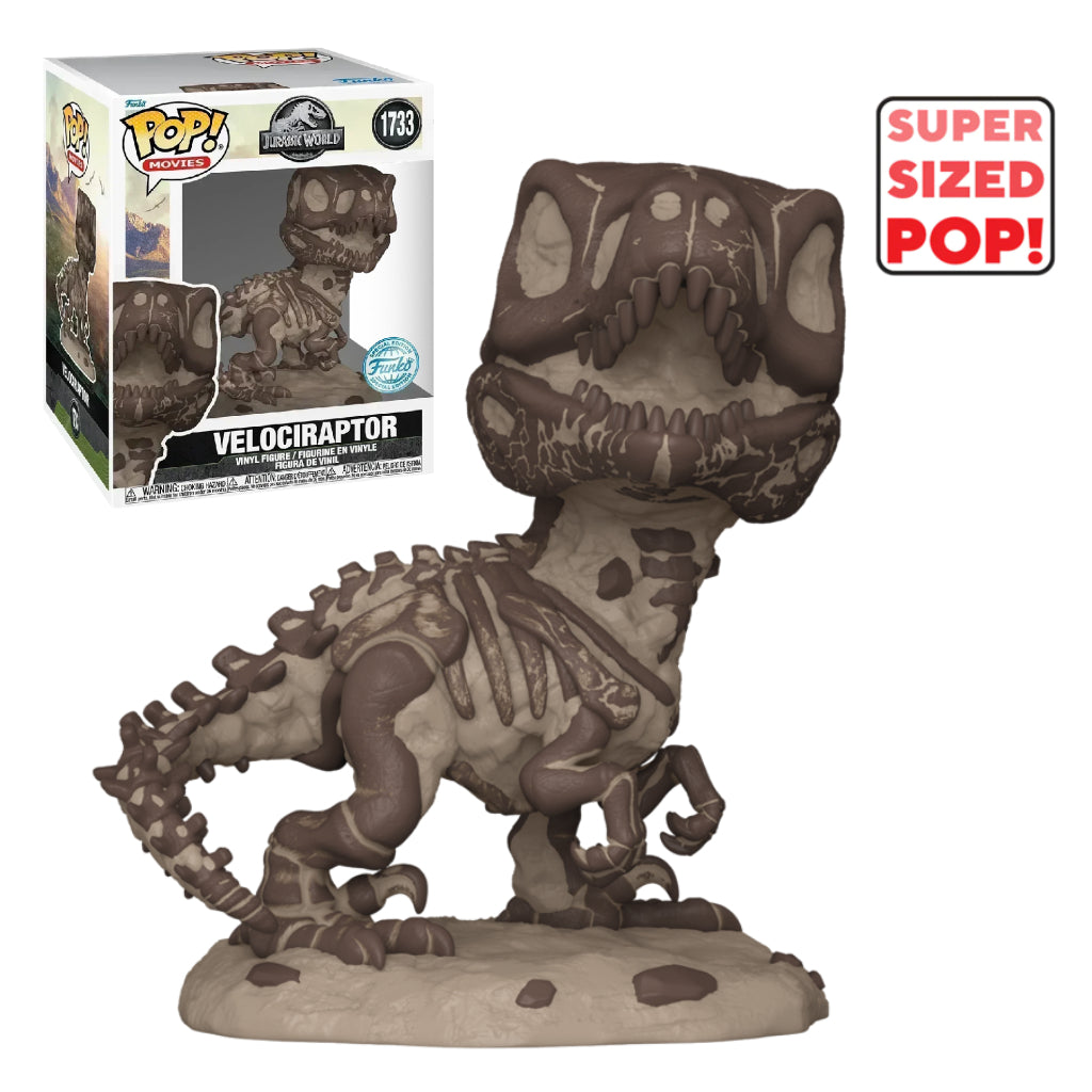 FUNKO POP SUPER MOVIES JURASSIC WORLD VELOCIRAPTOR (FOSSIL) 1733