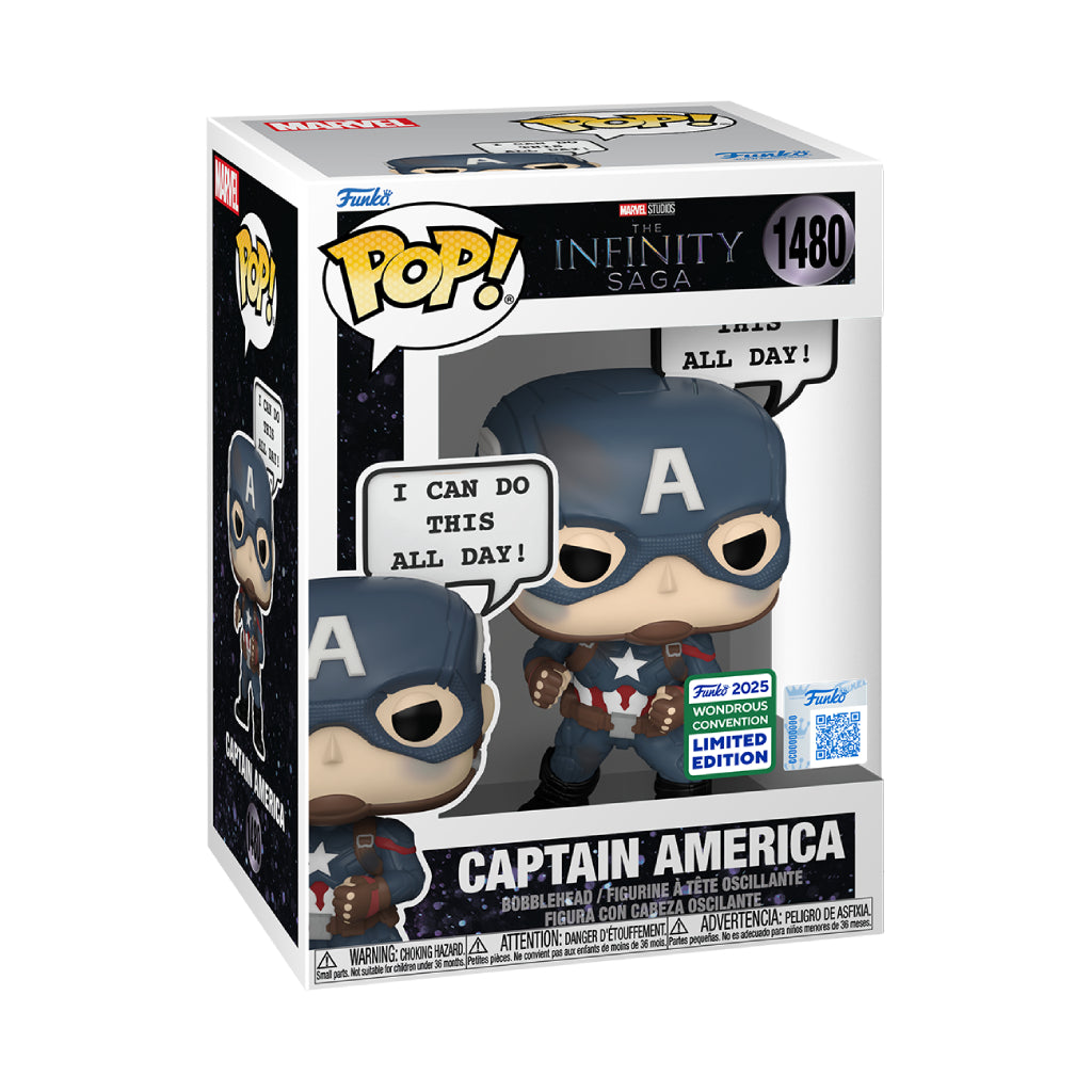 FUNKO POP SAYINGS MARVEL STUDIOS INFINITY SAGA CAPTAIN AMERICA 1480