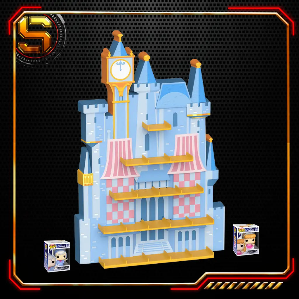 FUNKO BITTY POP DISPLAY DISNEY CINDERELLAS CASTLE