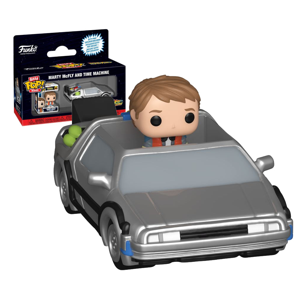 FUNKO BITTY POP RIDES MOVIES BACK TO THE FUTURE MARTY MCFLY AND TIME MACHINE