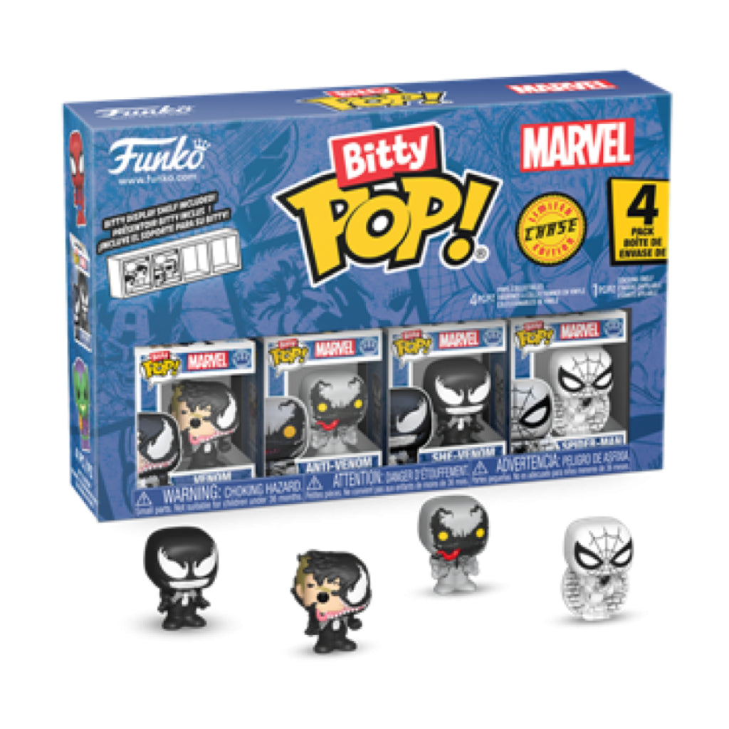 FUNKO BITTY POP MARVEL COMICS VENOM 4 PK