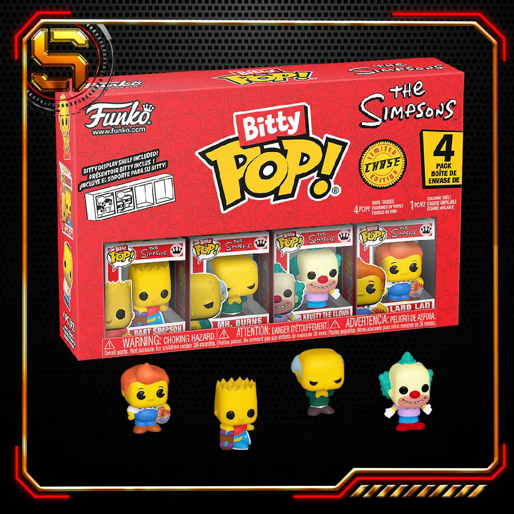 FUNKO BITTY POP TV THE SIMPSONS BART 4 PK