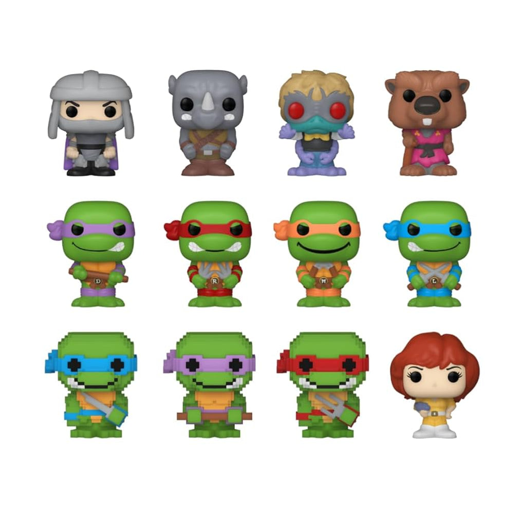 FUNKO BITTY POP ANIMATION TMNT TEEHAGE MUTANT NINJA TURTLES 12 PZ MULTIPACK