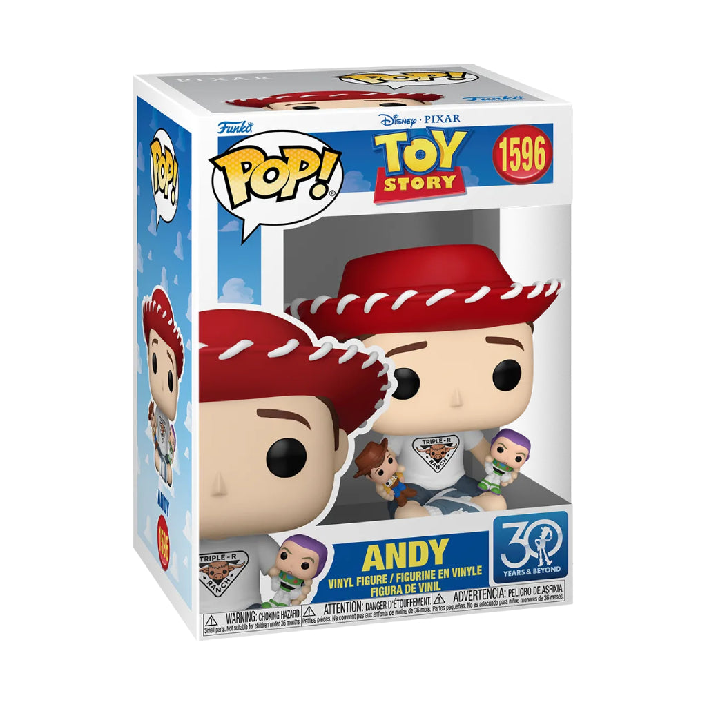 FUNKO POP DISNEY PIXAR TOY STORY 30 YEARS ANDY 1596