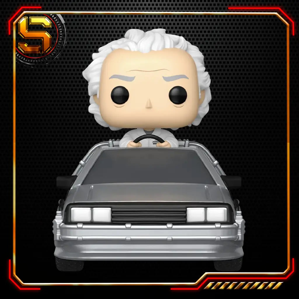 FUNKO POP RIDES DLX MOVIES BACK TO THE FUTURE DOC WITH TIME MACHINE 133
