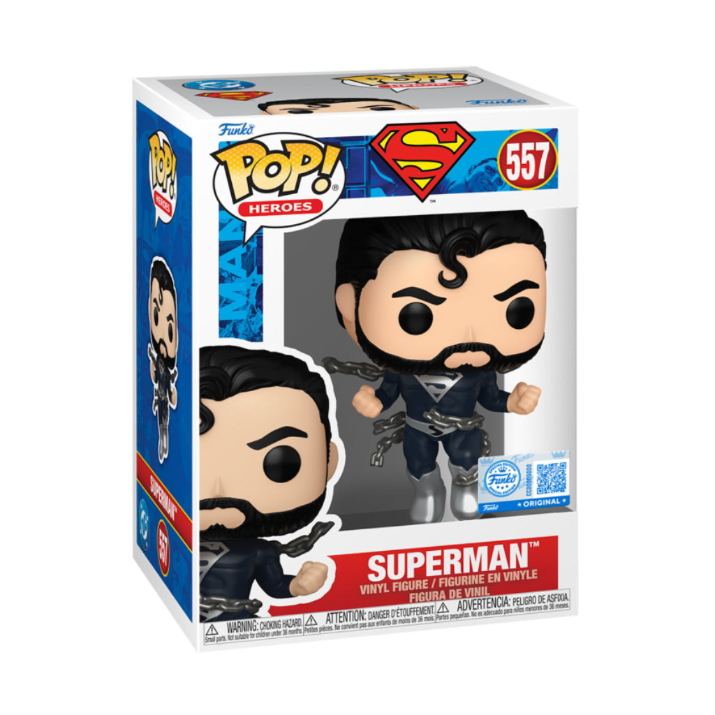 FUNKO POP DC HEROES LOUIS AND CLARK SUPERMAN BLACK SUIT 557