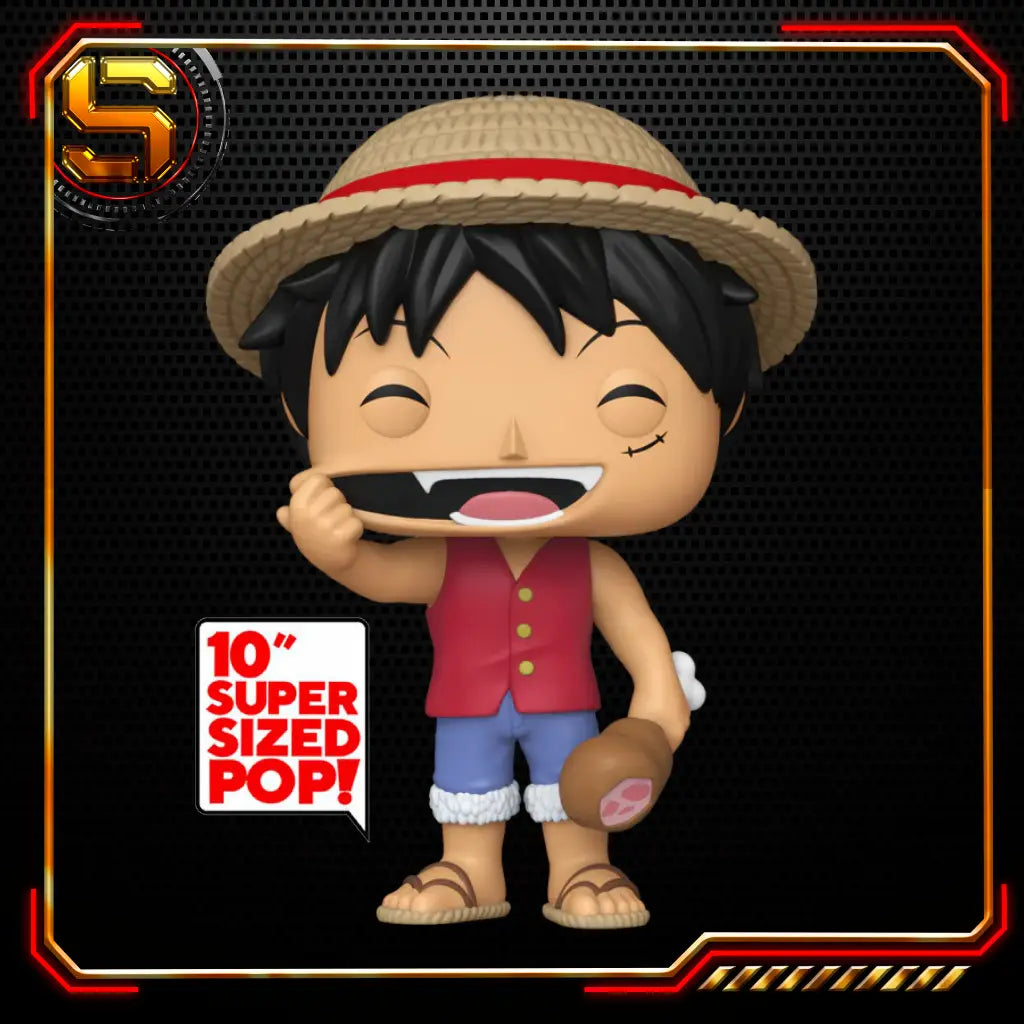 FUNKO POP JUMBO ANIME ONE PIECE MONKEY D LUFFY 1945
