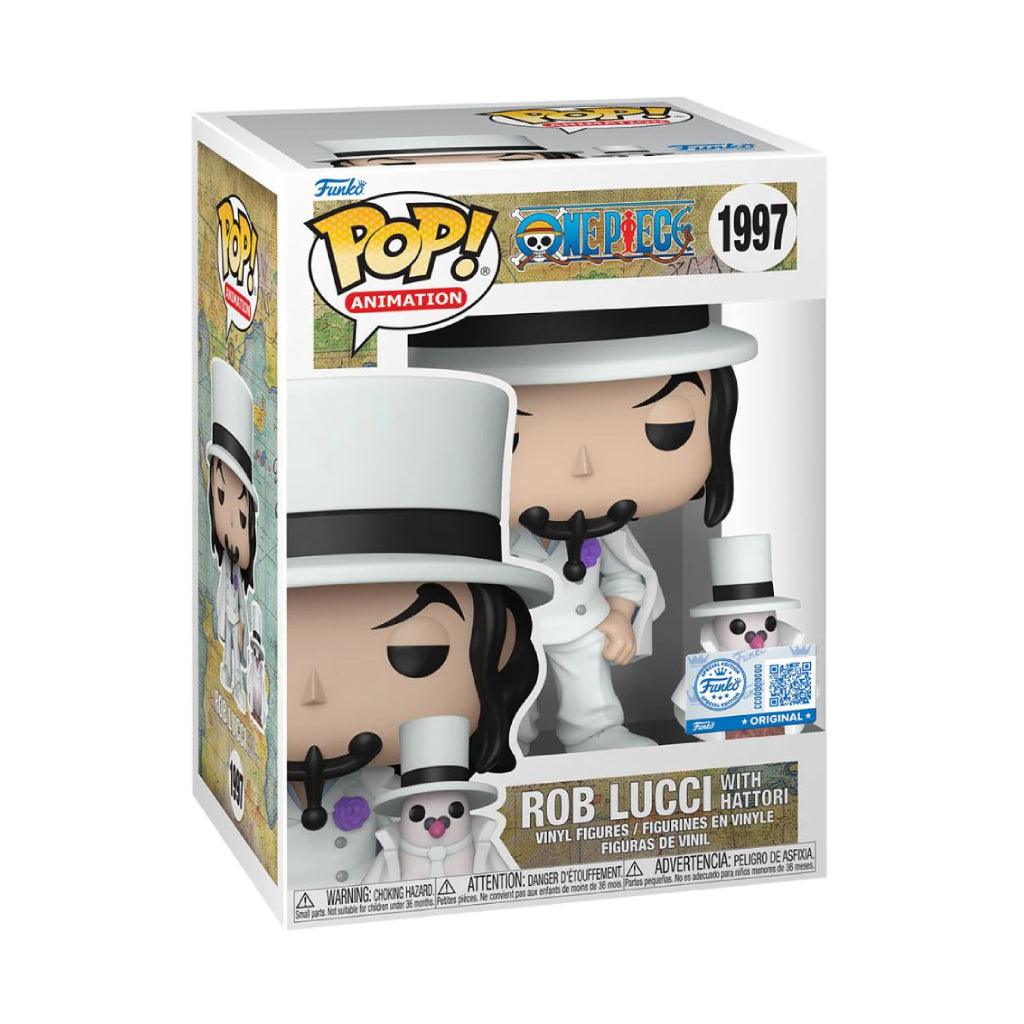 FUNKO POP ANIME ONE PIECE ROB LUCCI WITH HATTORI 1997