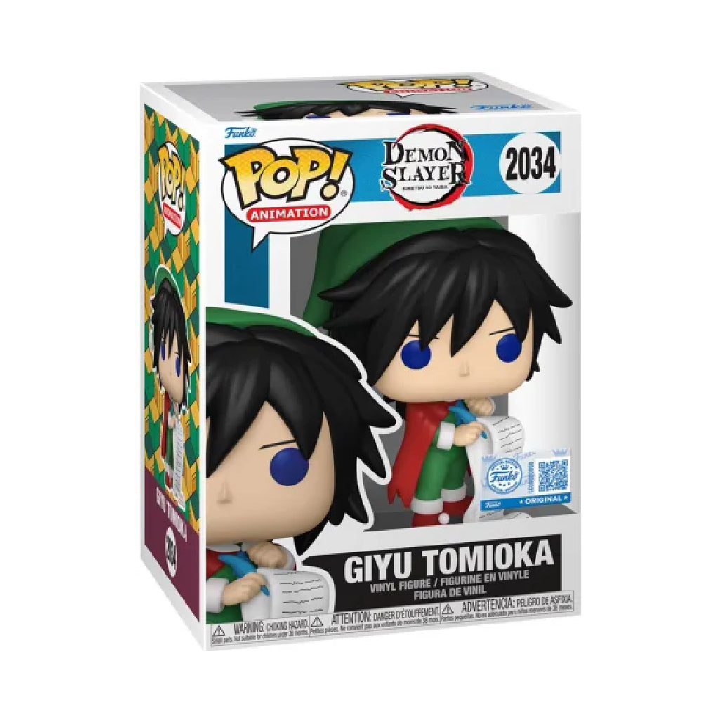 FUNKO POP ANIME DEMON SLAYER GIYU TOMIOKA (HOLIDAY) 2034