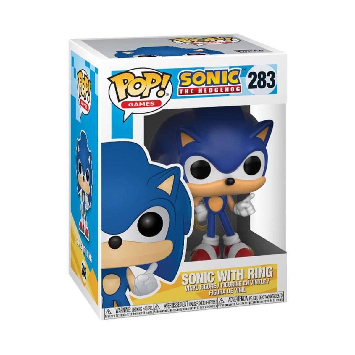 FUNKO POP GAMES SONIC THE HEDGEHOG SONIC W/RING 283