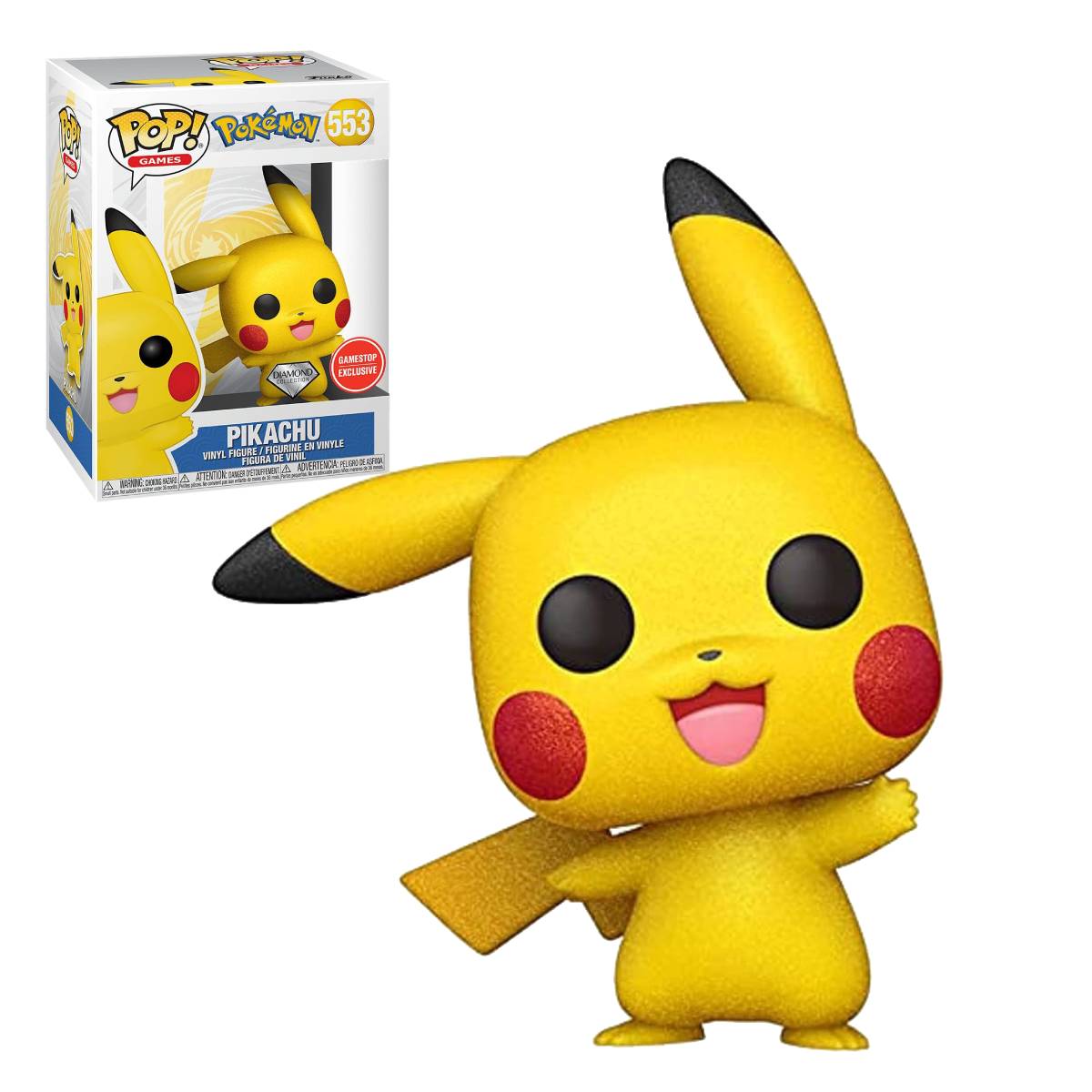 FUNKO POP GAMES POKEMON PIKACHU WAVING DIAMOND EDITION 553