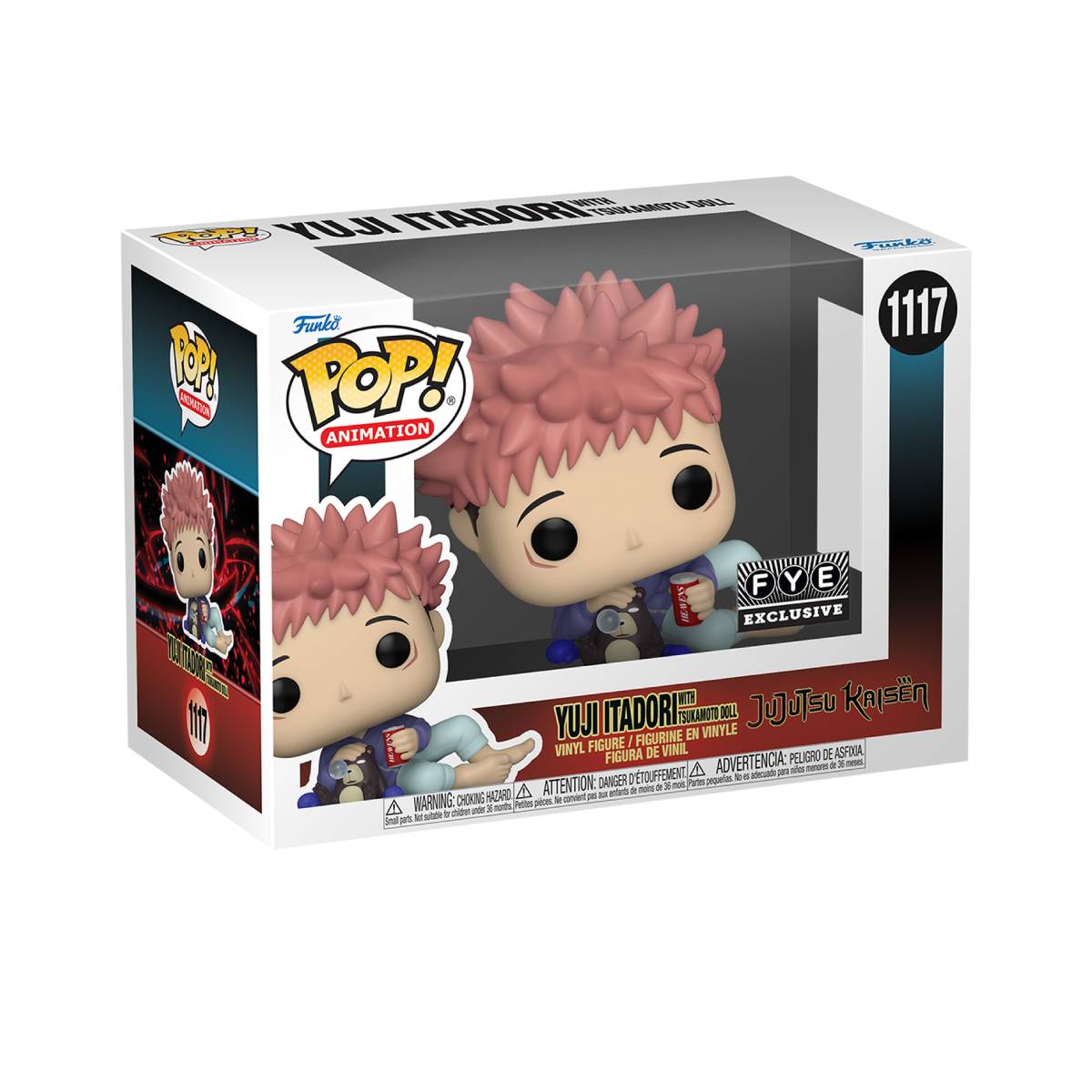 FUNKO POP ANIME JUJUTSU KAISEN YUJI ITADORI W/TSUKAMOTO DOLL 1117