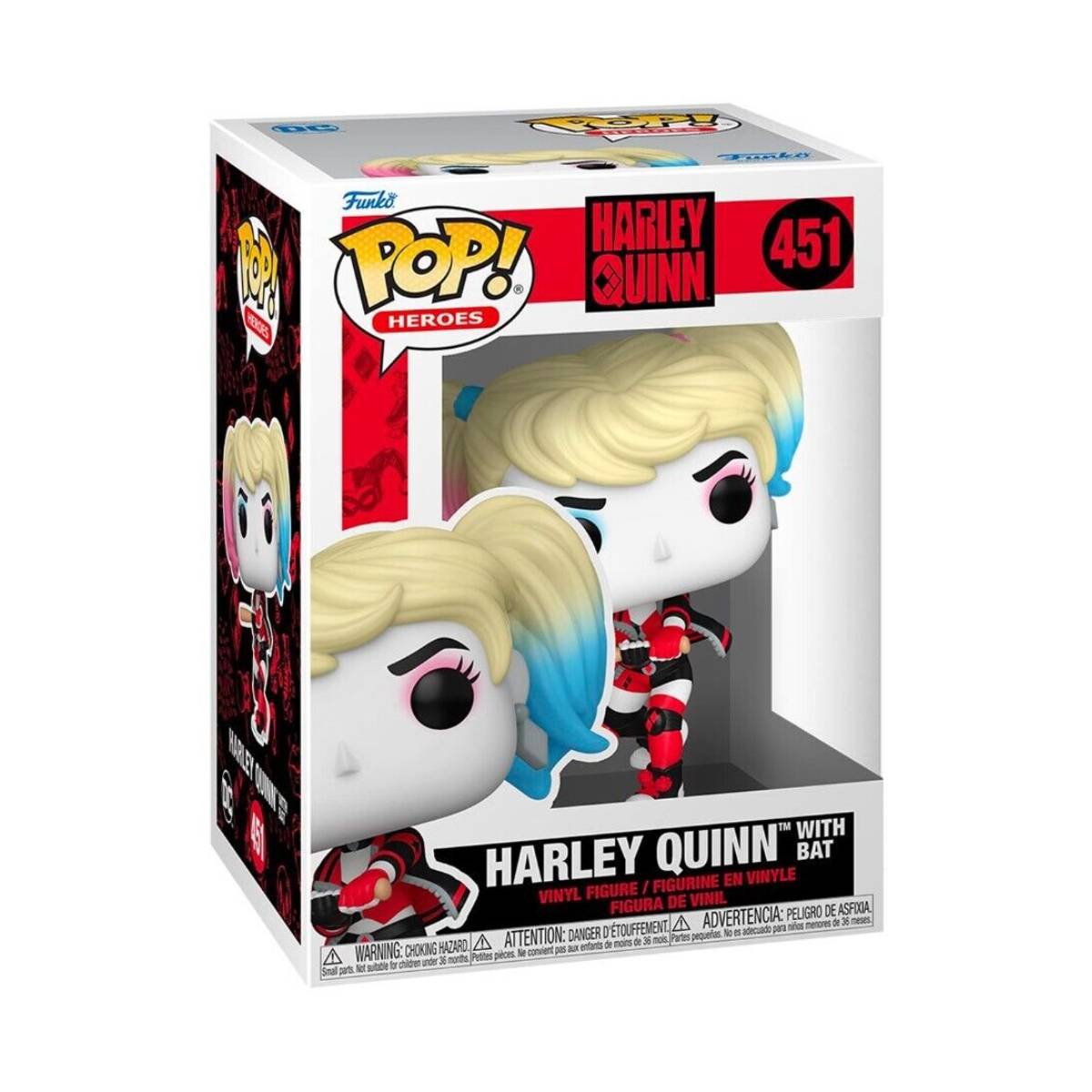 FUNKO POP DC HEROES BATMAN HARLEY QUINN WITH BAT 451