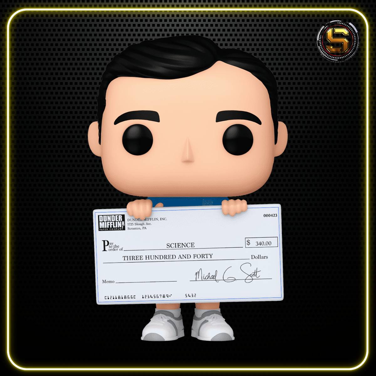 FUNKO POP TV THE OFFICE MICHAEL W/ CHECK 1395