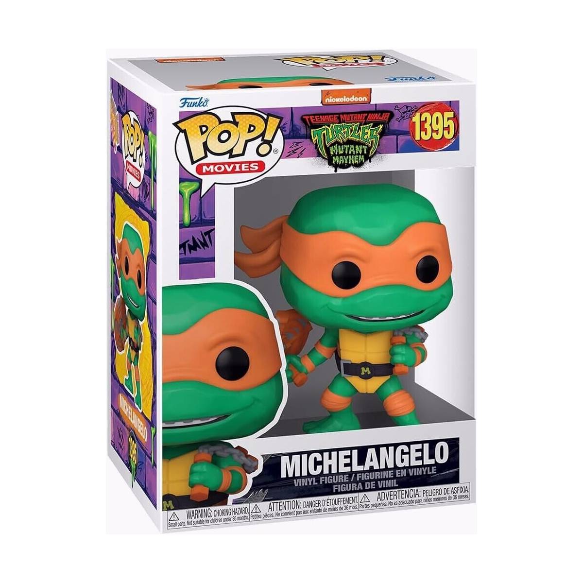 FUNKO POP MOVIES TMNT MUTANT MAYHEM MICHELANGELO 1395