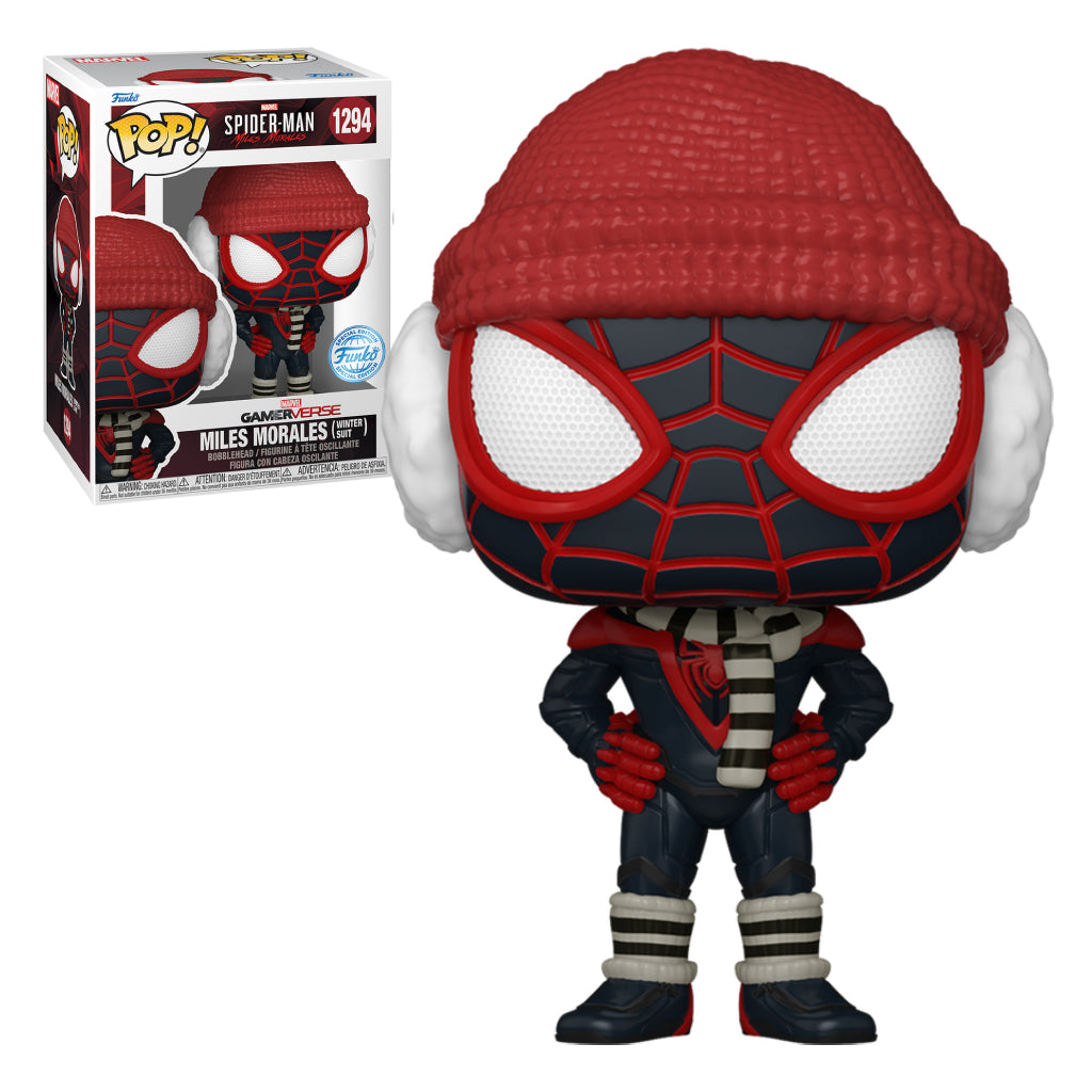 FUNKO POP GAMES MARVEL SPIDERMAN MILES MORALES WINTER SUIT 1294