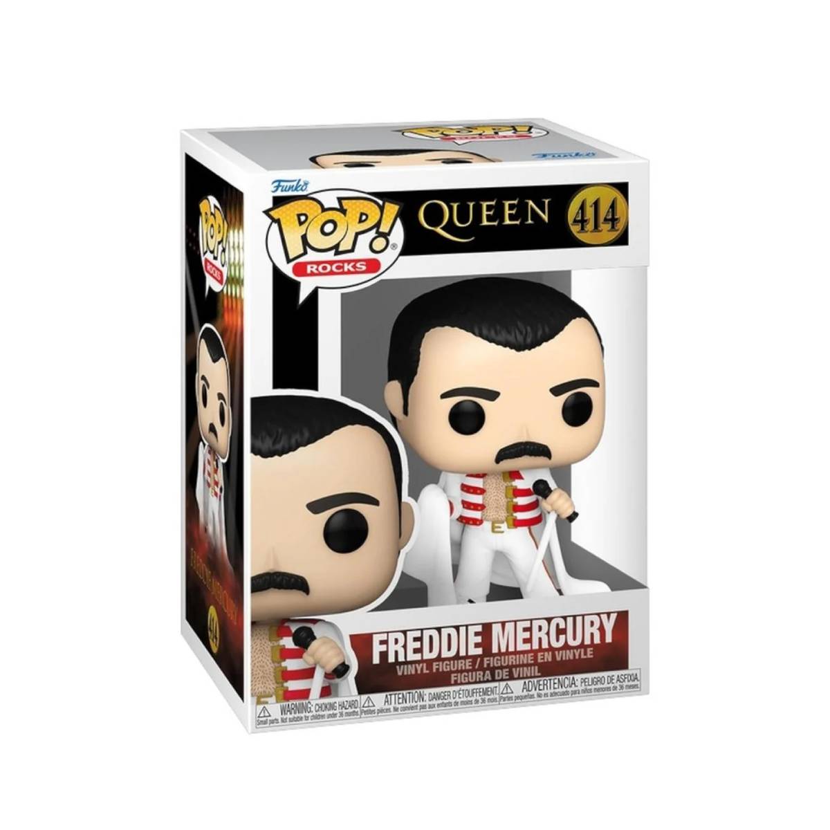 FUNKO POP ROCKS QUEEN FREDDIE MERCURY WITH CAPE 414