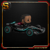 FUNKO POP RIDES SUPER DELUXE RACING F1 MERCEDES LEWIS HAMILTON 308