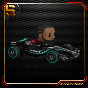 FUNKO POP RIDES SUPER DELUXE RACING F1 MERCEDES LEWIS HAMILTON 308