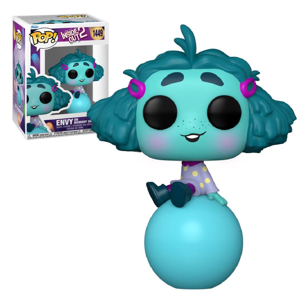 FUNKO POP DISNEY PIXAR INSIDE OUT 2 ENVY ON MEMORY ORB 1449