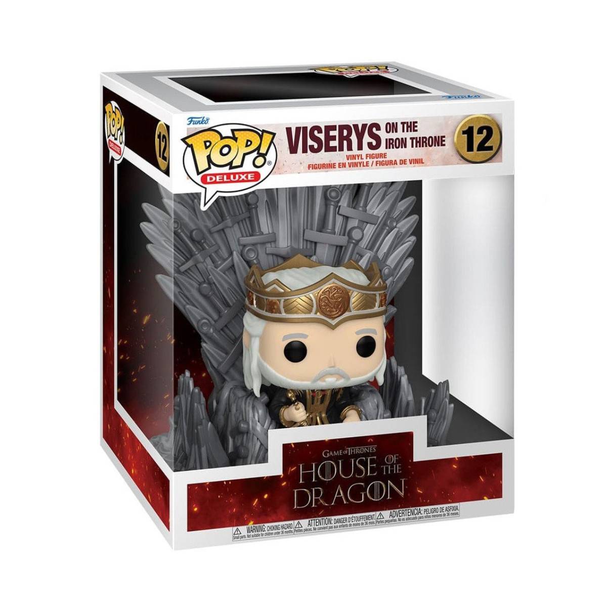 FUNKO POP DELUXE TV HOUSE OF THE DRAGON VISERYS ON THE IRON THRONE 12