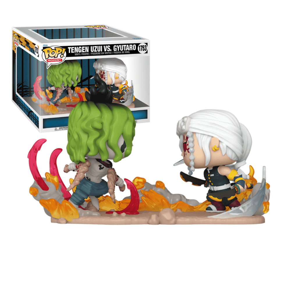 FUNKO POP MOMENT ANIME DEMON SLAYER TENGEN UZUI VS GYUTARO 1753