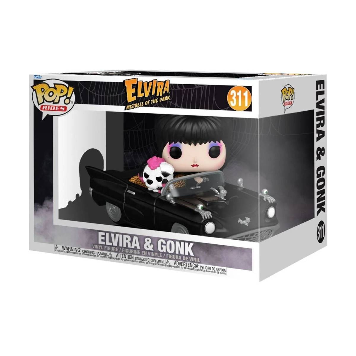 FUNKO POP RIDES DELUXE ELVIRA MISTRESS OF THE DARK ELVIRA AND GONK 311