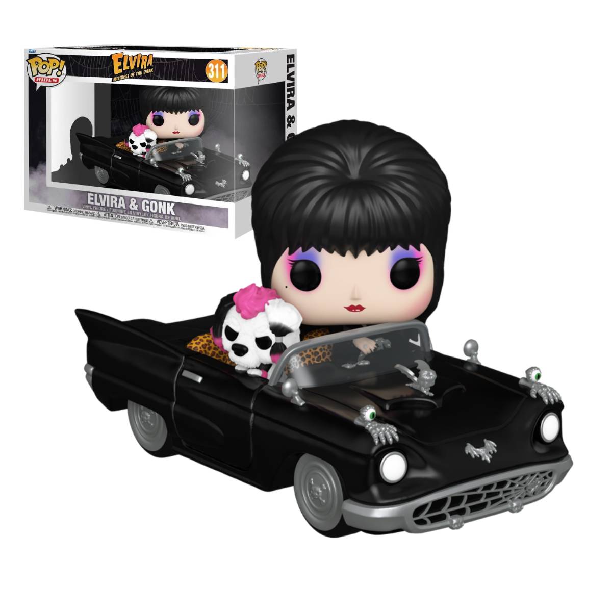 FUNKO POP RIDES DELUXE ELVIRA MISTRESS OF THE DARK ELVIRA AND GONK 311