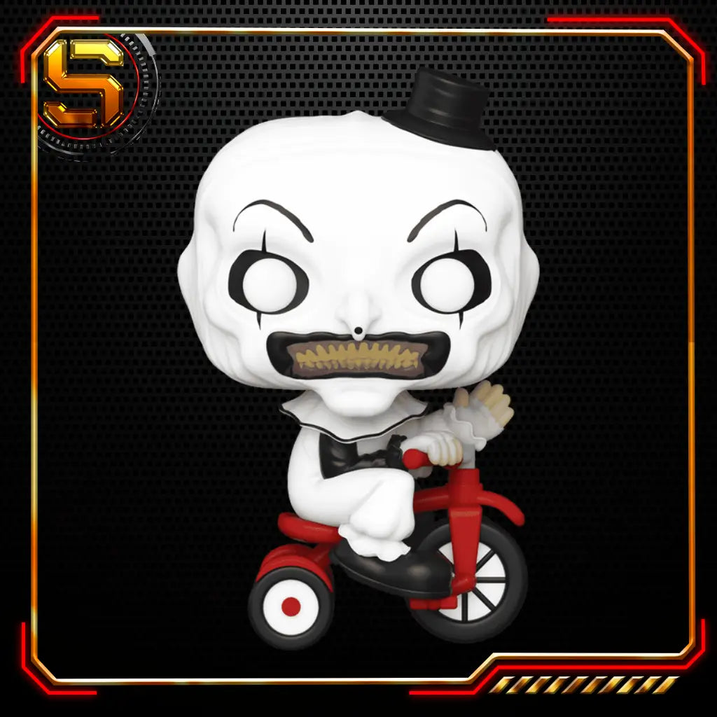 FUNKO POP MOVIES TERRIFIER ART THE CLOWN WITH BIKE 1591