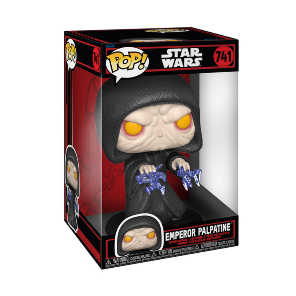 FUNKO POP JUMBO STAR WARS DARKSIDE EMPEROR PALPATINE 741