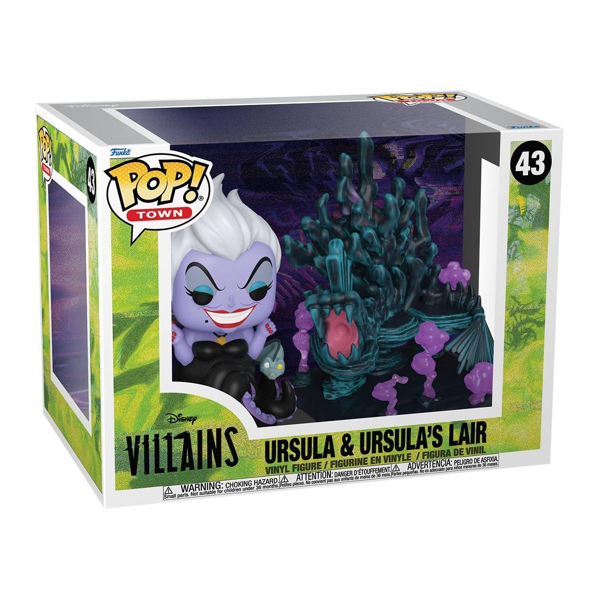 FUNKO POP TOWN DISNEY VILLAINS URSULA AND URSULAS LAIR 43