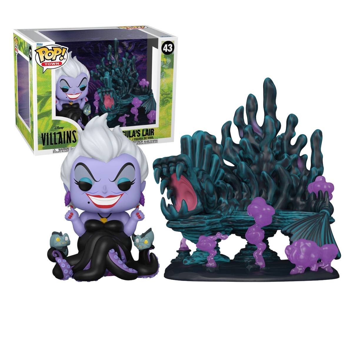 FUNKO POP TOWN DISNEY VILLAINS URSULA AND URSULAS LAIR 43