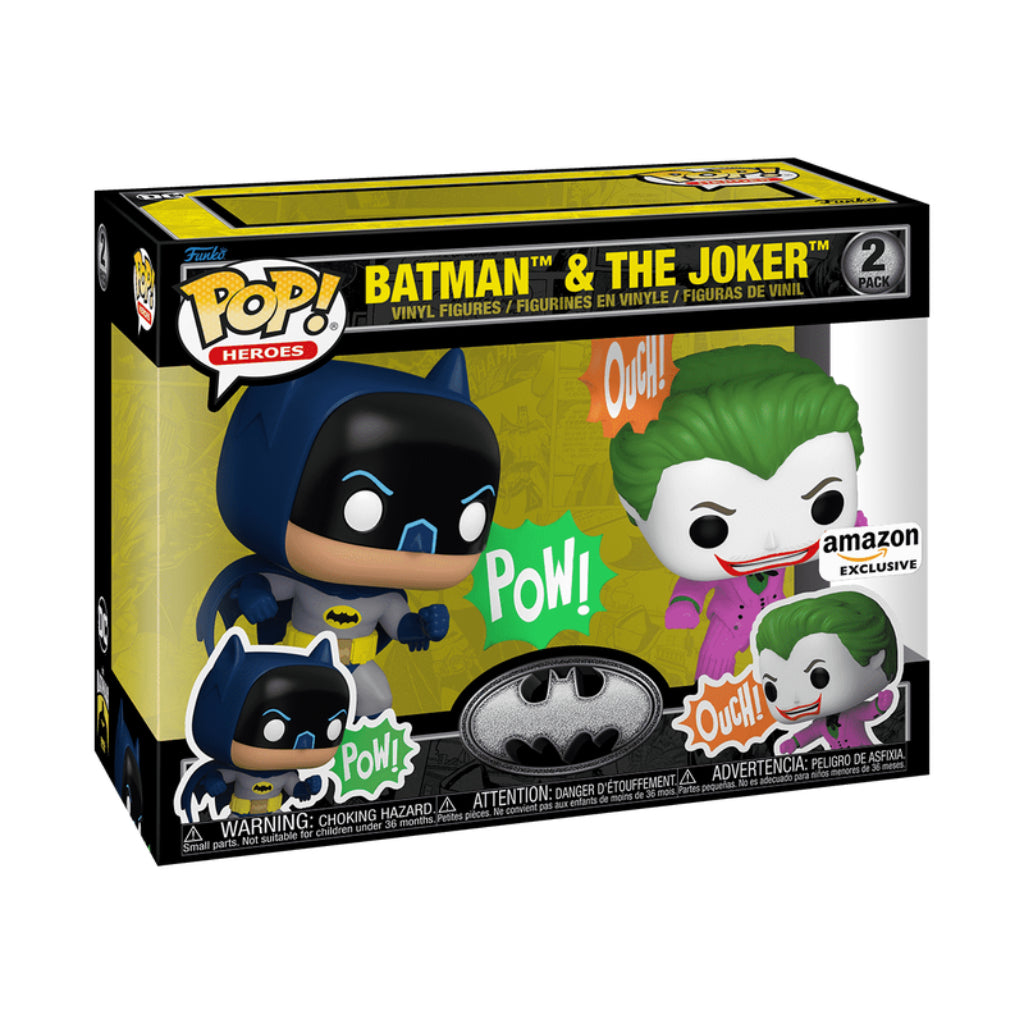 FUNKO POP DC TV SERIES BATMAN 85 YEARS BATMAN AND THE JOKER 1966 2 PACK