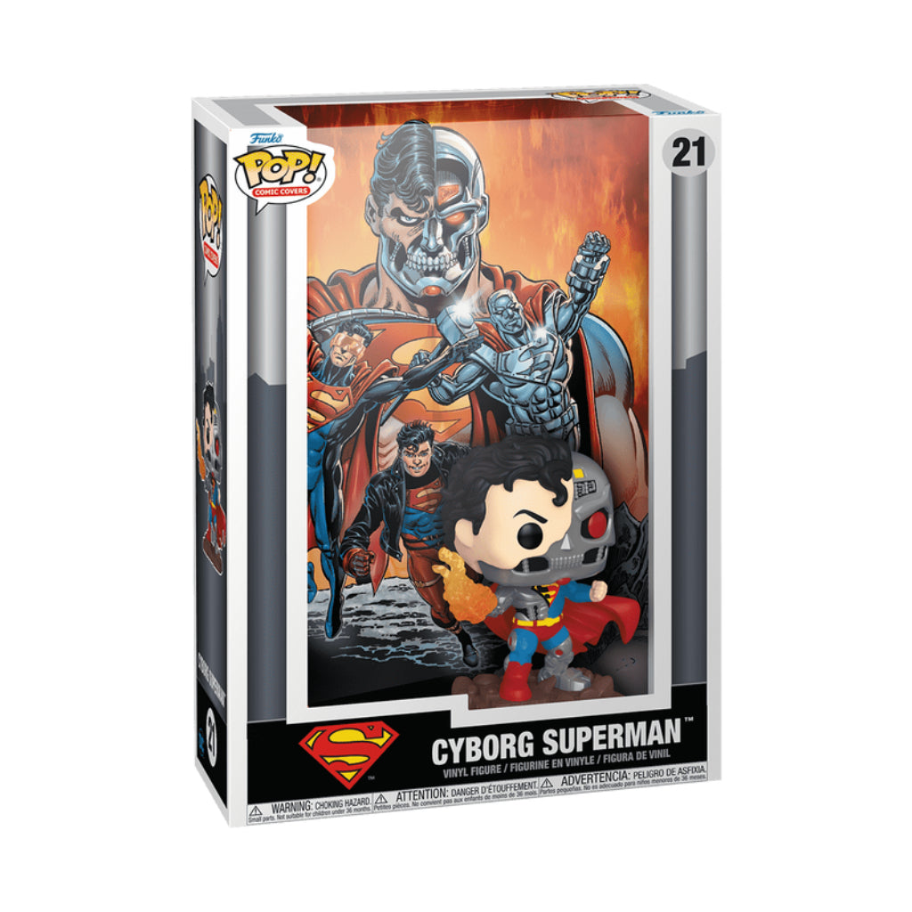 FUNKO POP COMIC COVER DC SUPERMAN CYBORG SUPERMAN 21