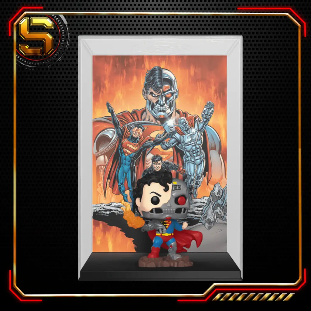 FUNKO POP COMIC COVER DC SUPERMAN CYBORG SUPERMAN 21