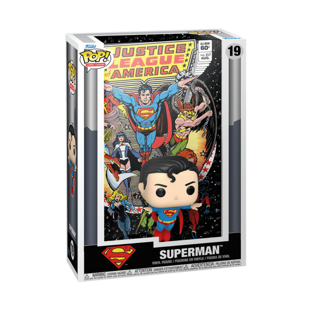 FUNKO POP COMIC COVER DC JUSTICE LEAGUE OF AMERICA SUPERMAN 19