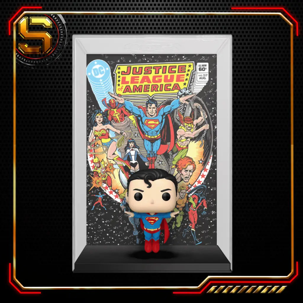 FUNKO POP COMIC COVER DC JUSTICE LEAGUE OF AMERICA SUPERMAN 19